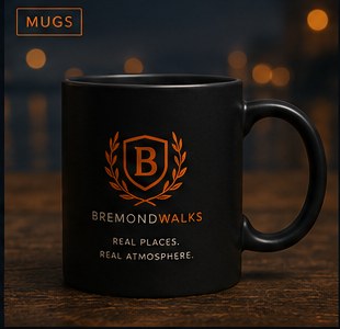 BremondWalks svart krus-konsept