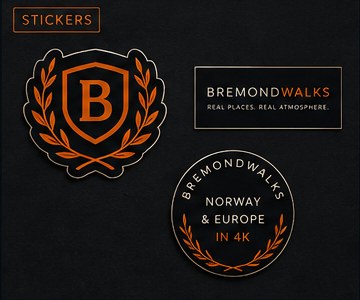 BremondWalks sticker pack-konsept