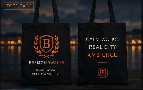BremondWalks tote bag-konsept