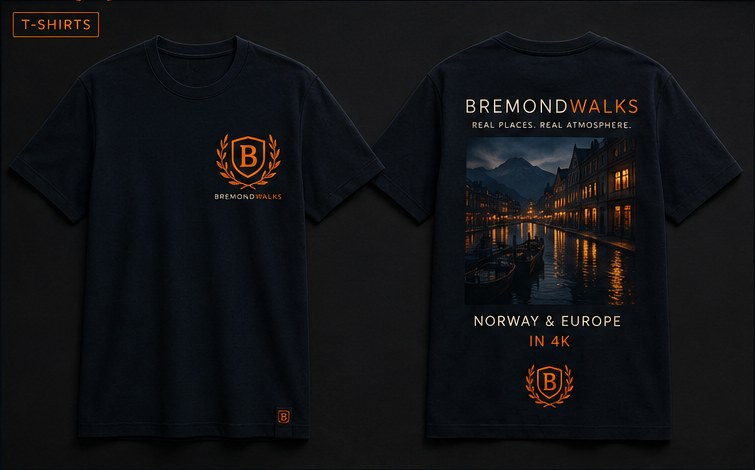 BremondWalks t-skjorte-konsept